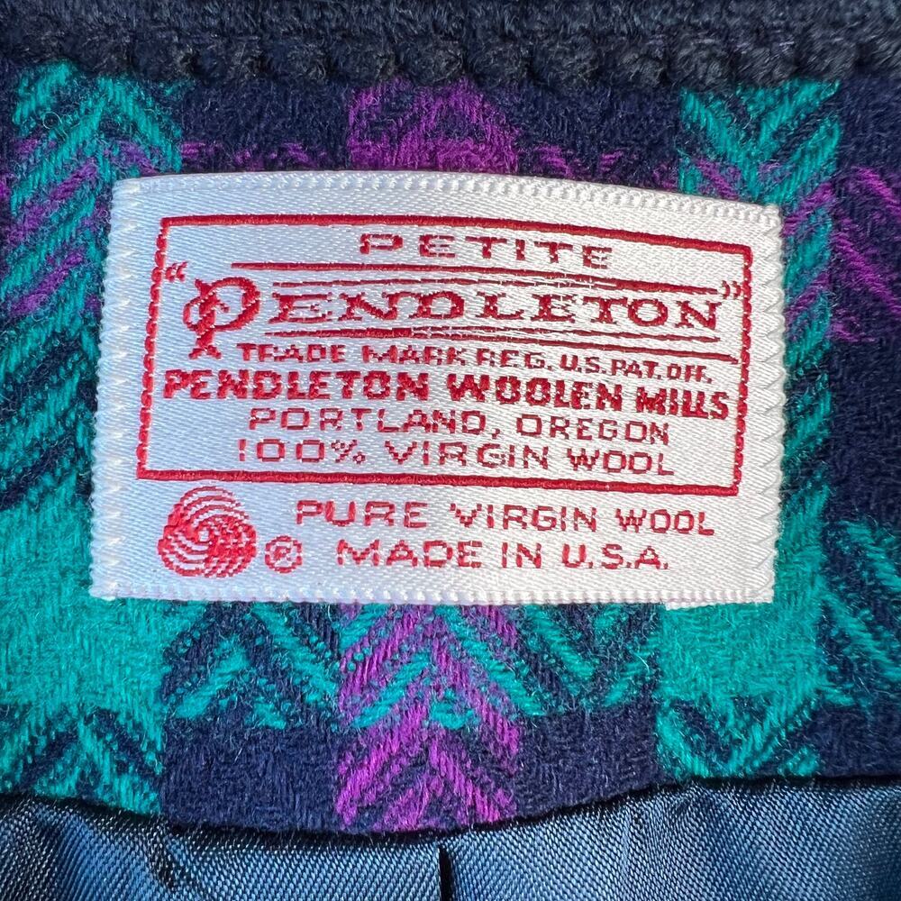 Pendleton Women's Jacket 100% Virgin Wool Purple … - image 3